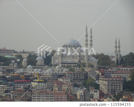 View of the old city of Istanbul from Galata Tower, Türkiye, Galata Kulesi, Istanbul View of the old city of Istanbul from Galata Tower, Türkiye, Galata Kulesi, Istanbul 115594155