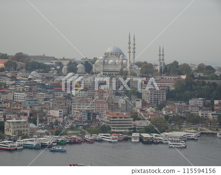 View of the old city of Istanbul from Galata Tower, Türkiye, Galata Kulesi, Istanbul View of the old city of Istanbul from Galata Tower, Türkiye, Galata Kulesi, Istanbul 115594156