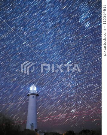 津木崎燈塔與星軌 津木崎燈塔與星軌 115594615