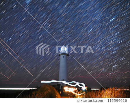 津木崎燈塔與星軌 津木崎燈塔與星軌 115594616
