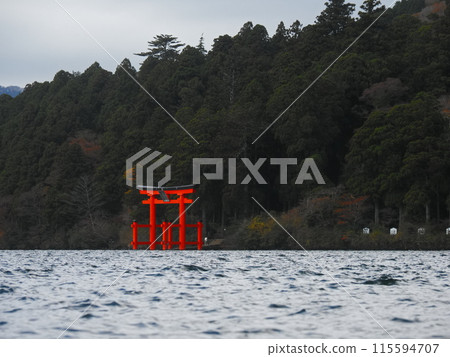 Torii at Lake Ashinoko Torii at Lake Ashinoko 115594707