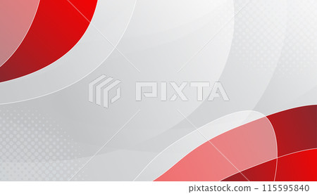 Red curve on a white background vector 115595840