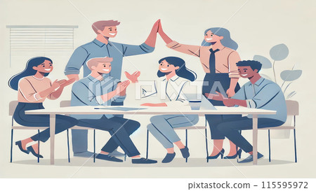 看起來像是良好團隊合作的材料 看起來像是良好團隊合作的材料 115595972