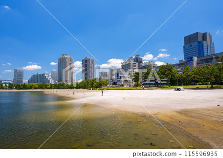 東京台場海濱公園台場海灘 115596935