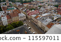 Center of Lviv. Market Square. View from the town hall 115597011