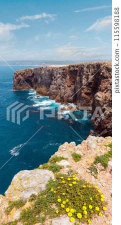 Summer Atlantic coast (Algarve, Portugal). Summer Atlantic coast (Algarve, Portugal). 115598188