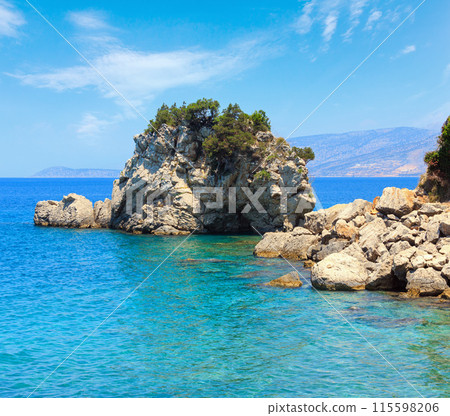 Summer sea coast landscape. Summer sea coast landscape. 115598206