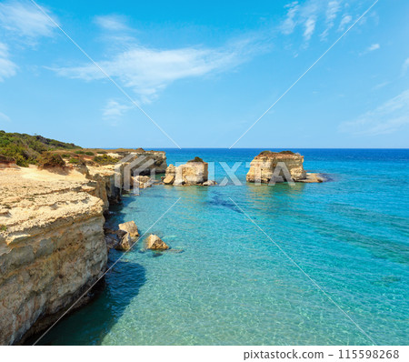 Sea beach Spiaggia della Punticeddha, Salento, Italy 115598268