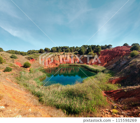 Bauxite Lake Cave near Otranto, Italy 115598269