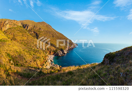 Sea bay in Zingaro Park, Sicily, Italy Sea bay in Zingaro Park, Sicily, Italy 115598320