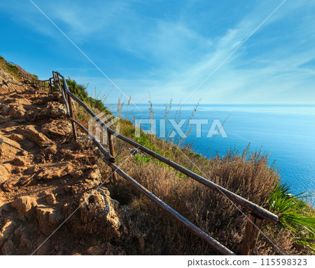 Zingaro sea coast, Sicily, Italy 115598323