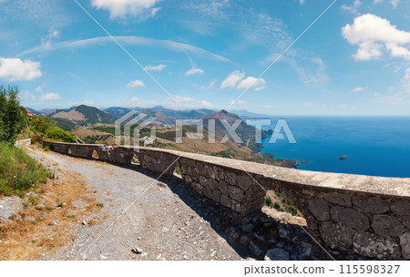 Summer Tyrrhenian sea coast, Maratea, Italy Summer Tyrrhenian sea coast, Maratea, Italy 115598327