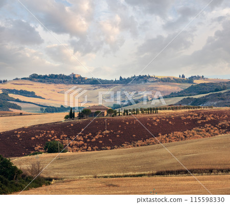 Tuscany sunrise countryside, Italy Tuscany sunrise countryside, Italy 115598330
