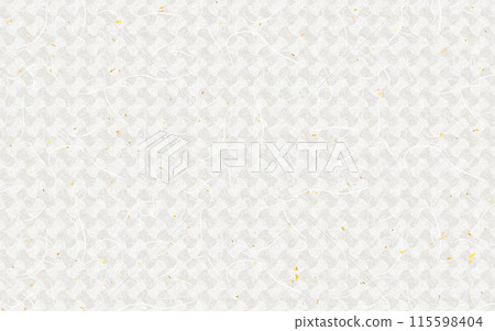 Seamless Japanese pattern, gold leaf pattern on washi paper. 115598404