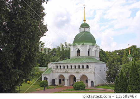 Beautiful view to Spaso-Preobrazhensky Novhorod-Siverskyi male monastery Beautiful view to Spaso-Preobrazhensky Novhorod-Siverskyi male monastery 115598467