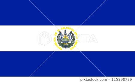 Flag of El Salvador. Salvadoran flag, National symbol 115598759
