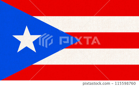 flag of Puerto Rico. national symbol of Commonwealth of Puerto Rico. 115598760