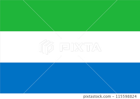 Flag of Sierra Leone. Republic of Sierra Leone flag Flag of Sierra Leone. Republic of Sierra Leone flag 115598824