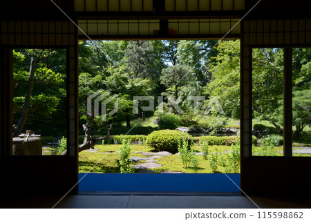 京都市左京區舊三井家下鴨別墅，從主樓欣賞花園景觀 115598862