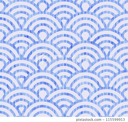Vintage seamless Chinese geometric abstract patterns. Retro seamless wave pattern. 115599913