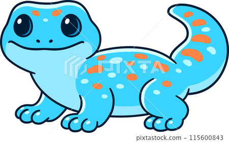 Cute cartoon Tokay Gecko drawing Cute cartoon Tokay Gecko drawing 115600843