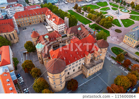 Old castle in Stuttgart, Germany, travel destination Old castle in Stuttgart, Germany, travel destination 115600864
