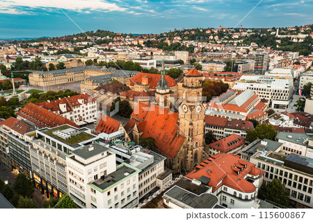 Stiftskirche church in Stuttgart, Germany, travel destination 115600867