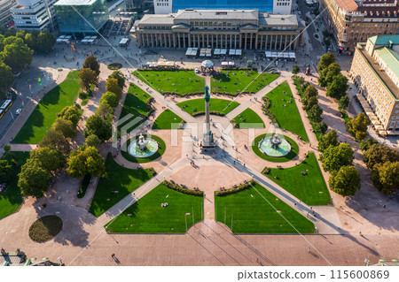 Schlossplatz in Stuttgart, Germany, travel landscape Schlossplatz in Stuttgart, Germany, travel landscape 115600869
