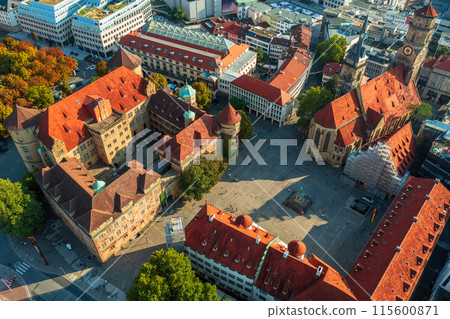 Stiftskirche church in Stuttgart, Germany, travel destination 115600871