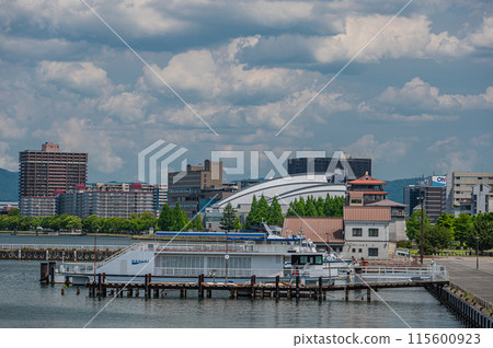 琵琶湖風景 大津市 115600923