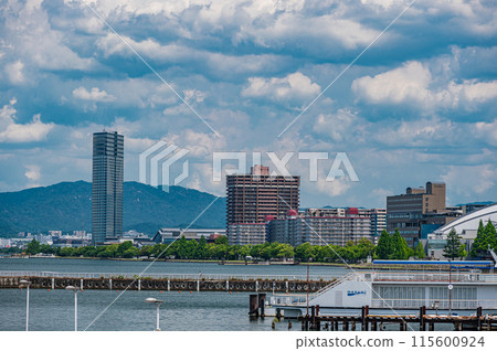琵琶湖風景 大津市 115600924