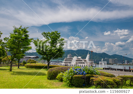 Nagisa Park, a park on the shores of Lake Biwa, Otsu City Nagisa Park, a park on the shores of Lake Biwa, Otsu City 115600927