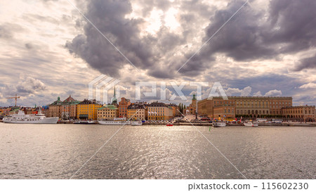 Historic Buildings along Stockholm Waterfront, Sweden Historic Buildings along Stockholm Waterfront, Sweden 115602230