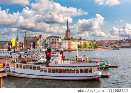 Boats and Waterfront in Stockholm, Sweden Boats and Waterfront in Stockholm, Sweden 115602233