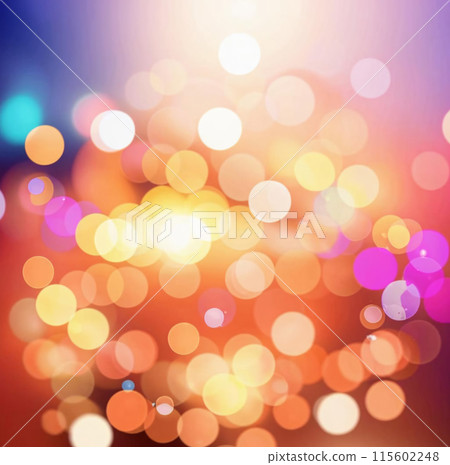 Bokeh texture in yellow, pink and blue 115602248