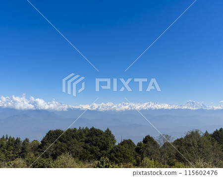 從尼泊爾納加闊特看喜馬拉雅山 115602476