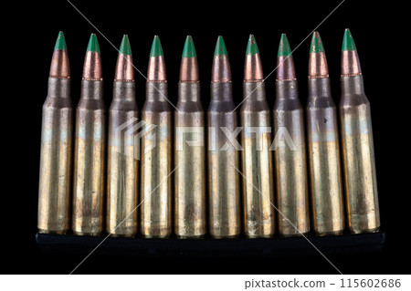 5.56mm ammunition with cartridges in clip 5.56mm ammunition with cartridges in clip 115602686