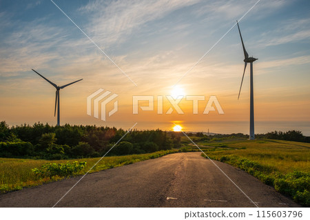 仁賀保高原（夜景） 115603796