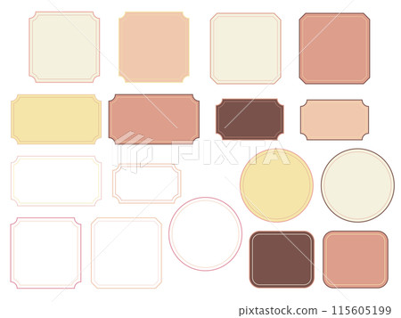 Simple and stylish frame set 115605199