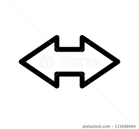 Simple double arrow icon 115606004