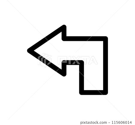 Simple arrow icon 115606014