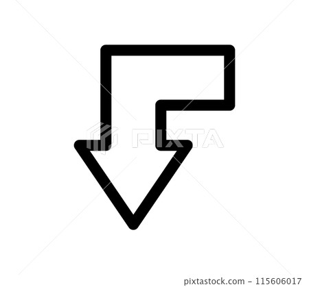 Simple arrow icon Simple arrow icon 115606017