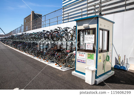 Bicycle parking and reception 115606299