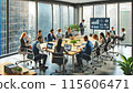 Business scene in a modern office 115606471