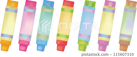 Colorful colored pencil Colorful colored pencil 115607310