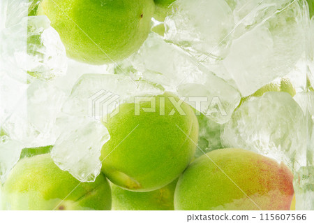 青梅冰糖手工梅酒特寫 青梅冰糖手工梅酒特寫 115607566