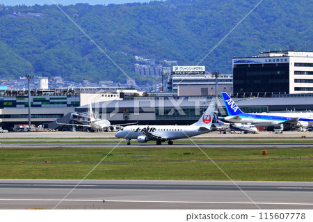 大阪國際機場 JAL 飛機著陸準備就緒 Sky Park 115607778