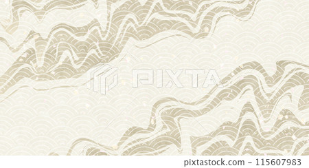 日本圖案波浪圖案背景 日本圖案波浪圖案背景 115607983