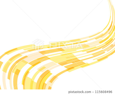 Background illustration: Cyber geometry, wave, yellow, transparent background Background illustration: Cyber geometry, wave, yellow, transparent background 115608496
