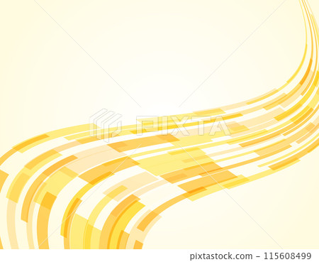 Background illustration: Cyber geometry wave yellow Background illustration: Cyber geometry wave yellow 115608499